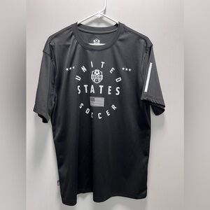U.S. Soccer Team Logo Crest Black Shirt Size Large